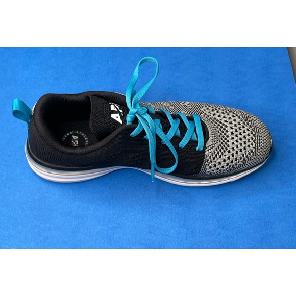 APL Sneakers Black and White with Blue Accents. Size 8.5 - Picture 8 of 14